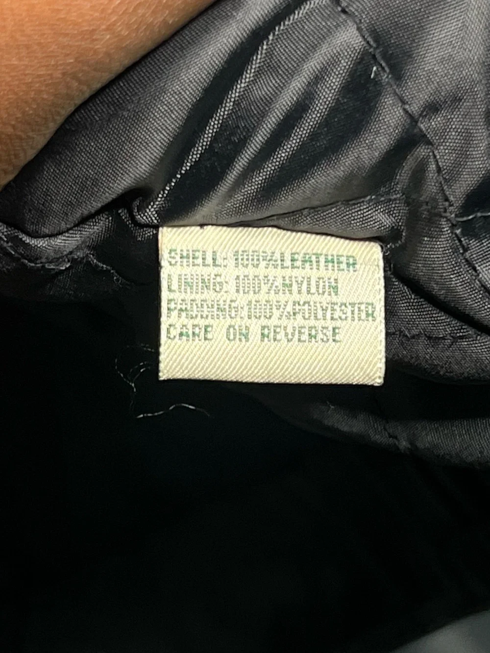 Greatland Men’s Jacket Black Leather Bomber 90s Y2K Vintage Sz XL Casual *FAIR